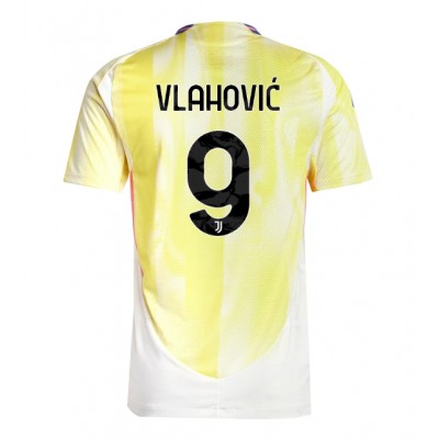 Fotbalové Dres Juventus Dusan Vlahovic #9 Venkovní 2024-25 Krátký Rukáv Fotbalové Dres Juventus Dusan Vlahovic #9 Venkovní 2024-25 Krátký Rukáv